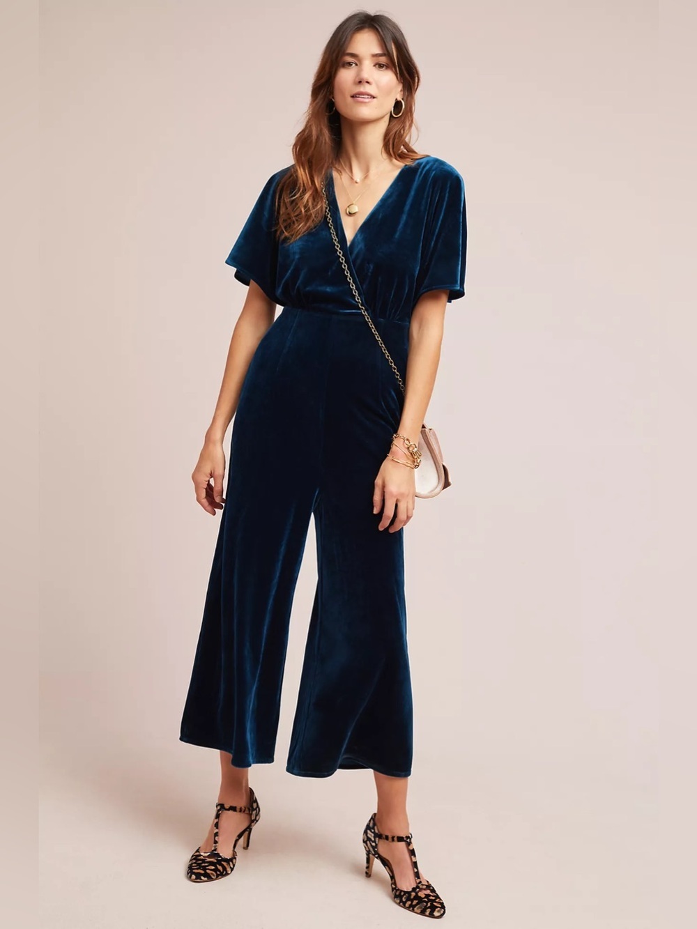 Greylin Luna Velvet Jumpsuit